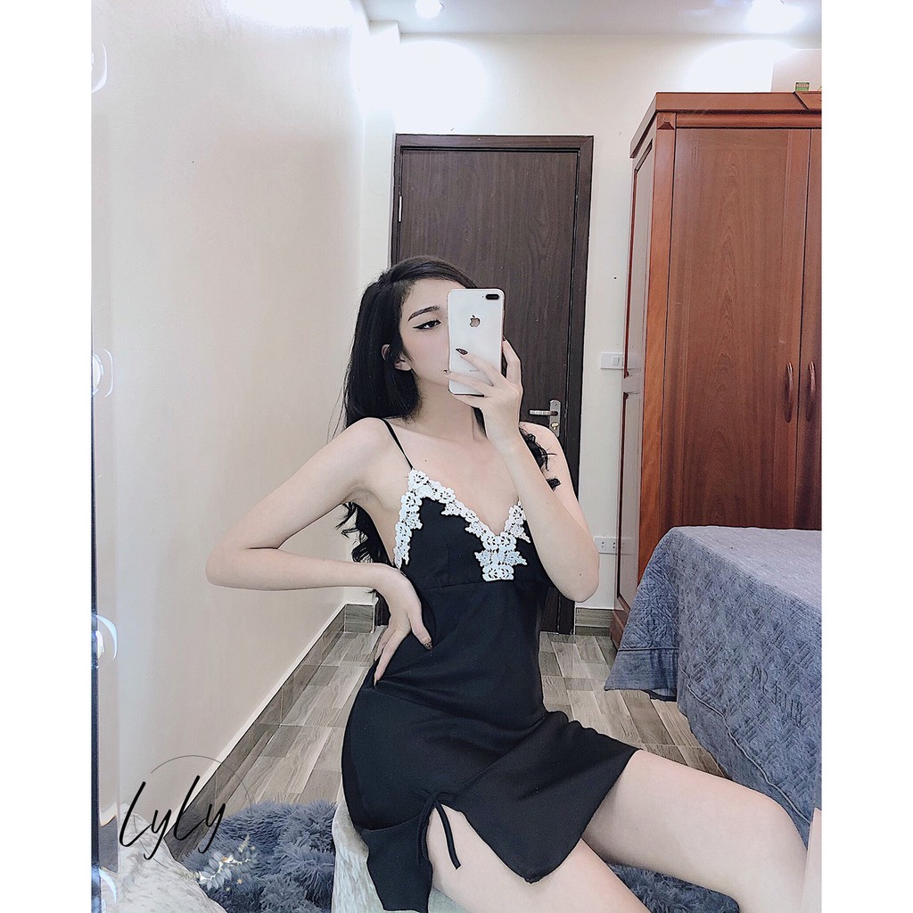 Váy ngủ lụa hai dây Lylylorem VN002 | BigBuy360 - bigbuy360.vn