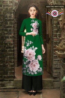 Áo dài cách tân 3D hoa hồng