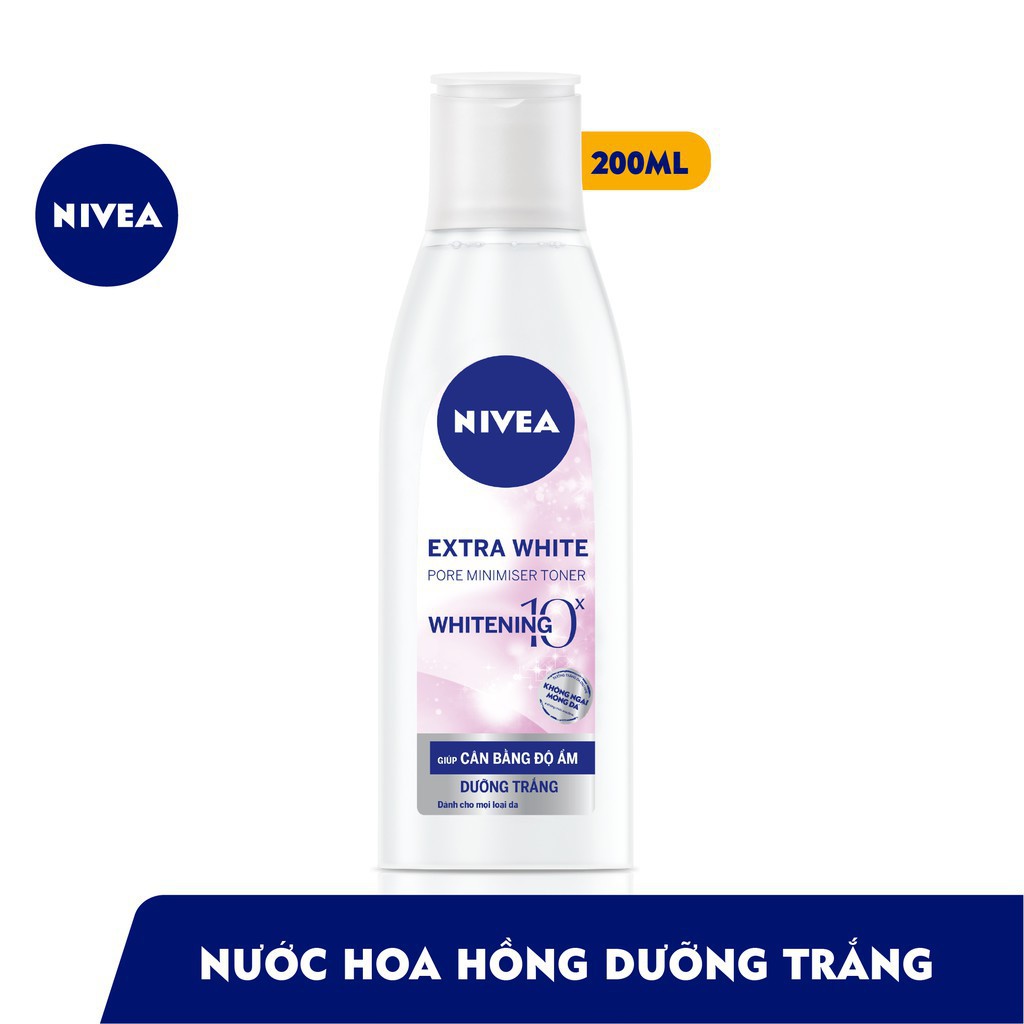 mailinh_4647 [Nivea] Nước Hoa Hồng Nivea Extra White Dưỡng Trắng Da & Se Khít Lỗ Chân Lông (200Ml) - 86720