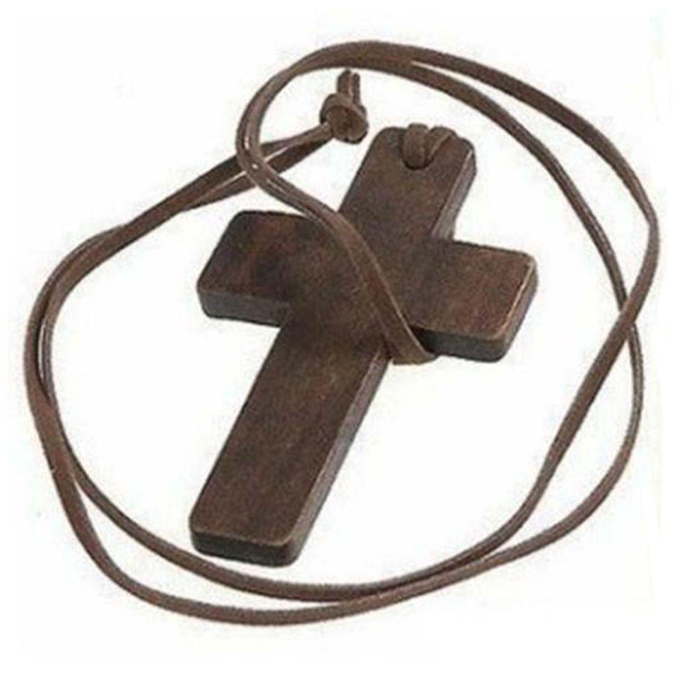 Mặt Dây Chuyền Bằng Gỗ Và Da Phong Cách Christian Cổ Điển Dành Cho Nữ