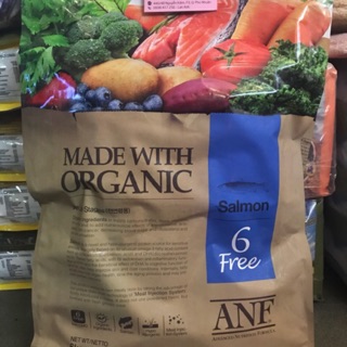 Thức ăn hạt hữu cơ cho chó ANF 6FREE vị cá hồi bao 6kg