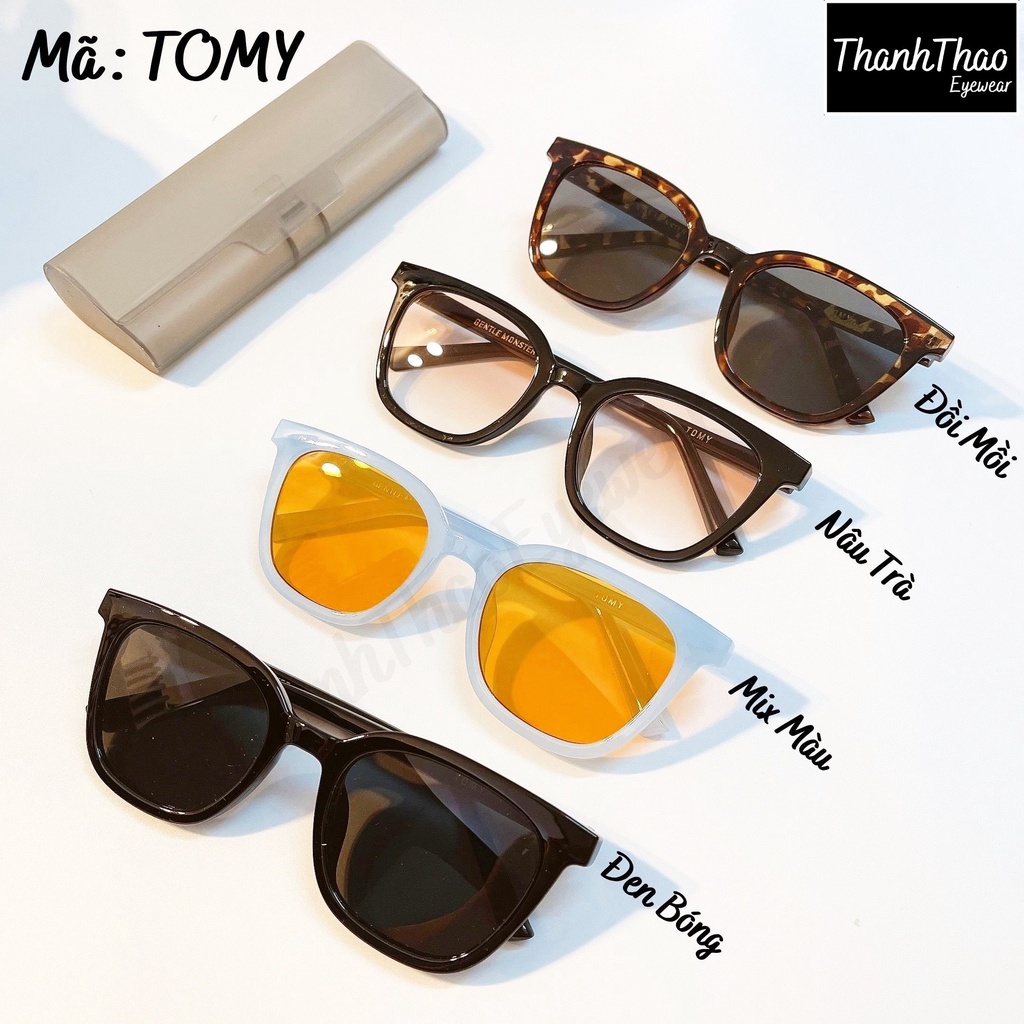 ( Ảnh Thật) Kính Mát Nam Nữ Mắt Vuông Chống UV400  Nhựa Dẻo Cao Cấp TOMY  Nhiều Màu ThanhThaoEyewear | BigBuy360 - bigbuy360.vn
