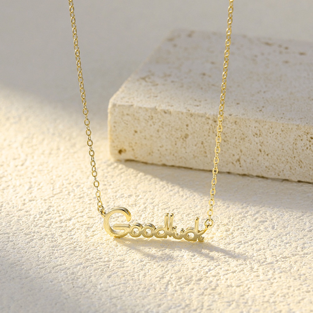 Vòng cổ Mặt Chữ May Mắn Thời Trang Dành Cho Nữ