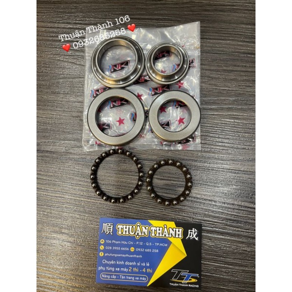 Chén cổ sport kèm bi rế NK - Su Sport/Xipo/RGV120/RG110/Satria2k/RGX