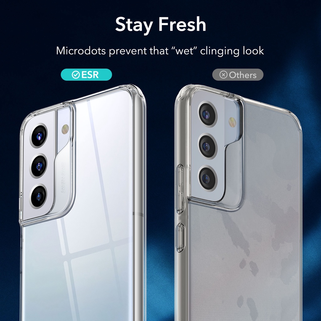 Ốp điện thoại ESR chất liệu TPU mềm trong suốt dành cho Samsung Galaxy S22 S22 Plus S22