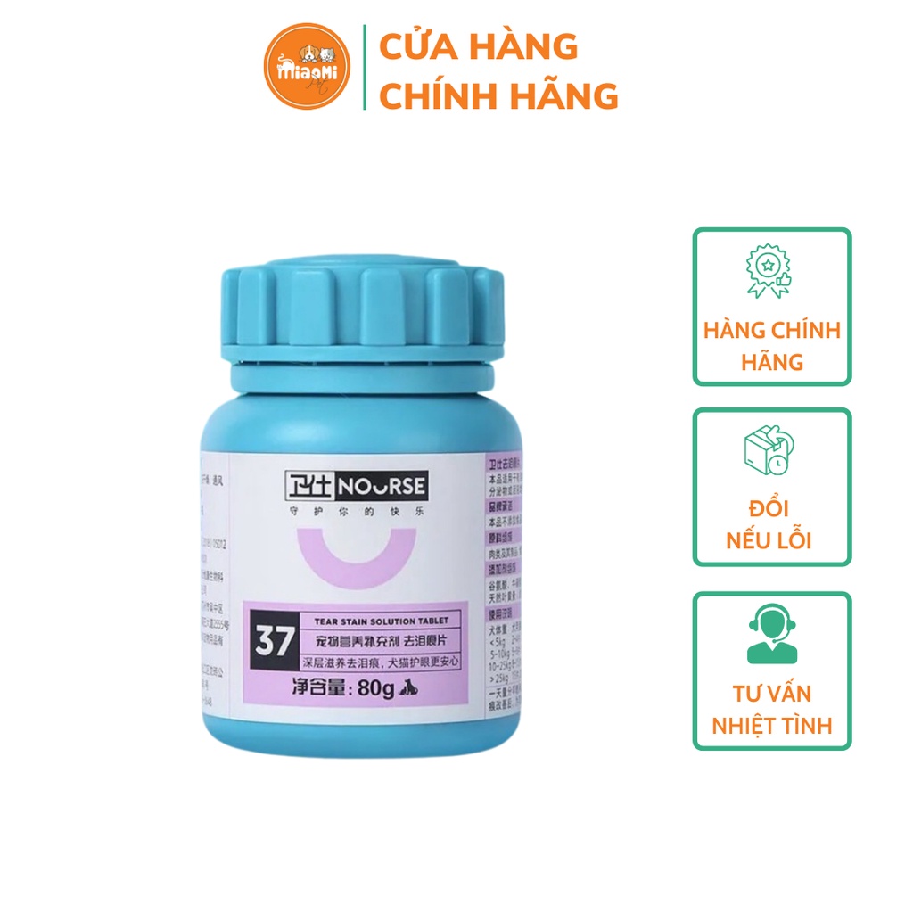 NOURSE 37 CHỐNG VIÊM MẮT , CHẢY NƯỚC MẮT ĐỔ GHÈN Ở CHÓ MÈO