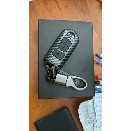 Ốp chìa khóa, bọc khóa xe Mazda 2, Mazda 3, Mazda 6, Mazda Cx5, CX8,CX3, CX30, CX-30 mẫu vỏ Cacbon cao cấp
