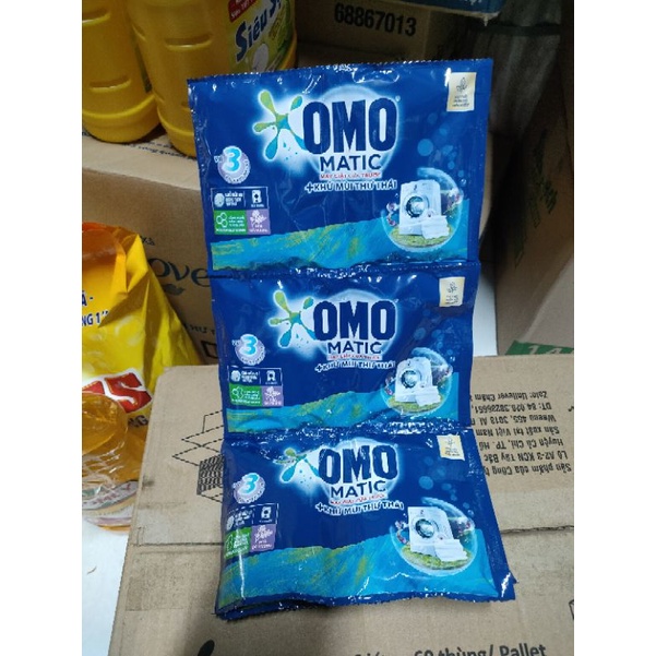 Nước giặt omo Matic máy giặt cửa trước khử mùi thư thái 5,4kg ( 90 túi × 60g )