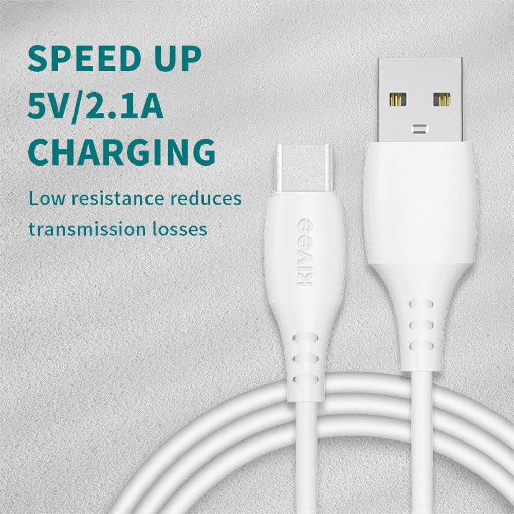 [ Chính Hãng Kivee ] Dây Sạc Nhanh CT310 Type-C / Micro USB / Lightning Dành Cho Iphone Samsung Xiaomi loại 2.1A 1M