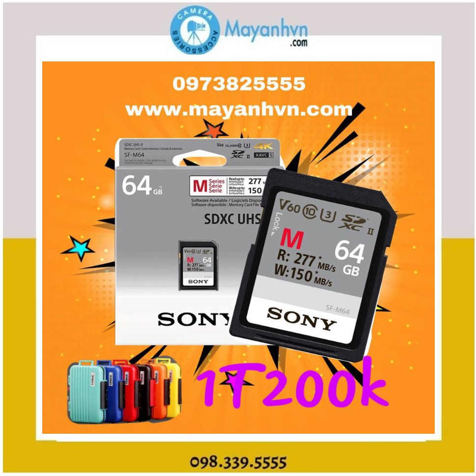 Thẻ Nhớ Sony 64 Gb ( 150 MB/S 277 MB/S) Hàng Chính Hãng