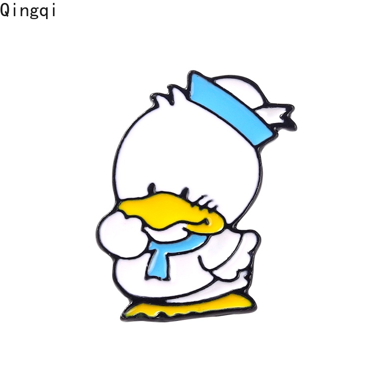 Ghim cài áo Miss Zoe hình chú vịt hoạt hình đang ngủ dễ thương cho nữ