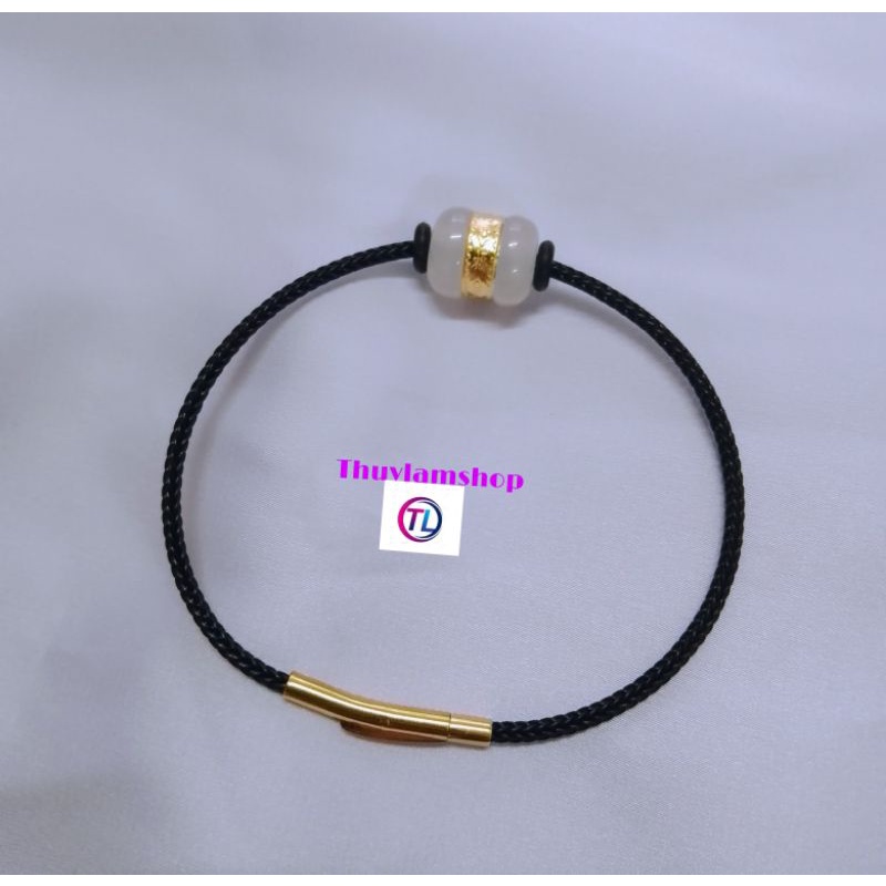 Vòng tay lu thống dát vàng định công danh đầu xuôi đuôi lọt định công danh tài lộc trợ mệnh thủy kim