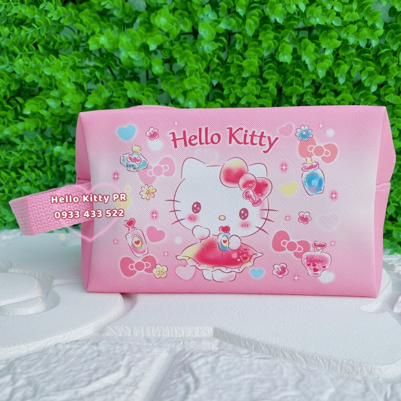 Túi đựng mỹ phẩm Hello Kitty Doremon Doraemon