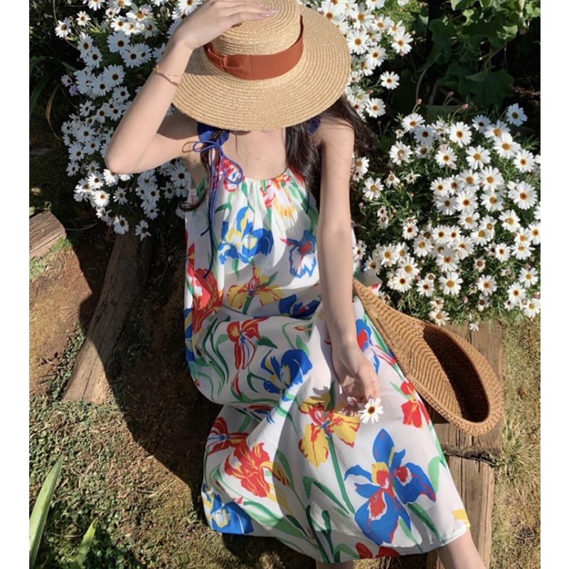 Đầm Maxi Dáng Rộng Trễ Vai In Họa Tiết Thời Trang Mùa Hè Quyến Rũ Cho Nữ