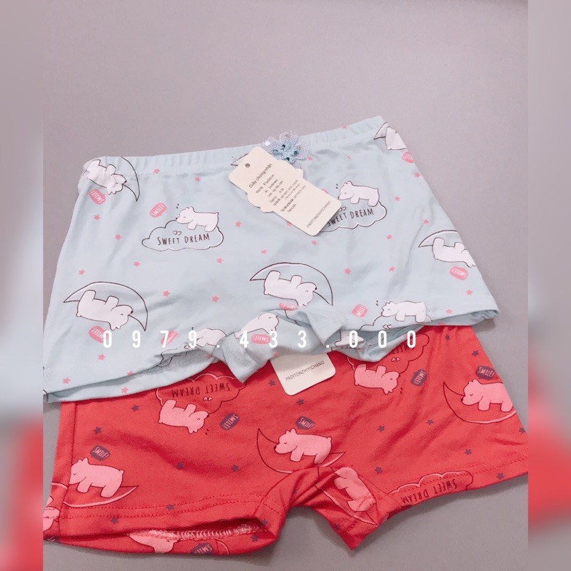 Quần Chíp Bé Gái,Quần Lót Bé Gái Set 5 Chiếc Kháng Khuẩn 100% Cotton hàng Xuất Hàn Quốc Dành Cho Bé