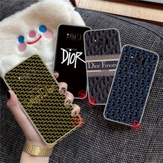 Ốp điện thoại tpu mềm trong suốt in chữ Dior cho Samsung Note 8 9 10 Plus Lite S20 Ultra J6 Prime J8 18S