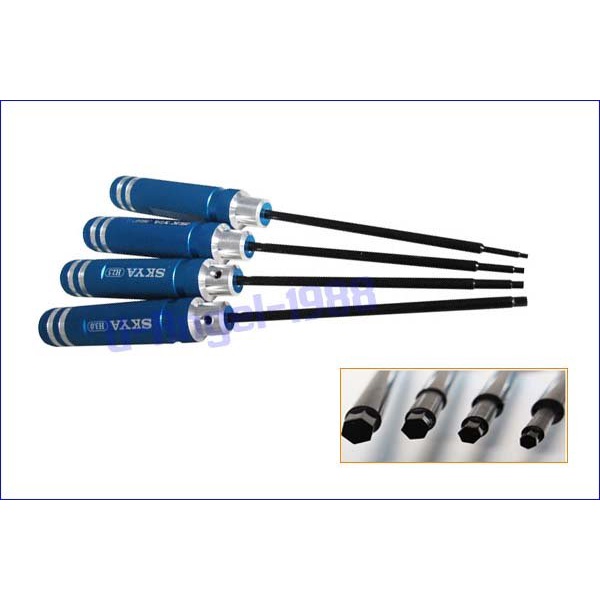 Set 4 Tua Vít Đầu Lục Giác 1.5 2.0 2.5 3.0mm Bằng Titan Dùng Để Sửa Chữa Máy Bay Trực Thăng Đồ Chơi