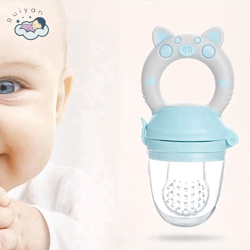 Dụng cụ gặm nhai xinh xắn cho bé tập ăn dặm trái cây