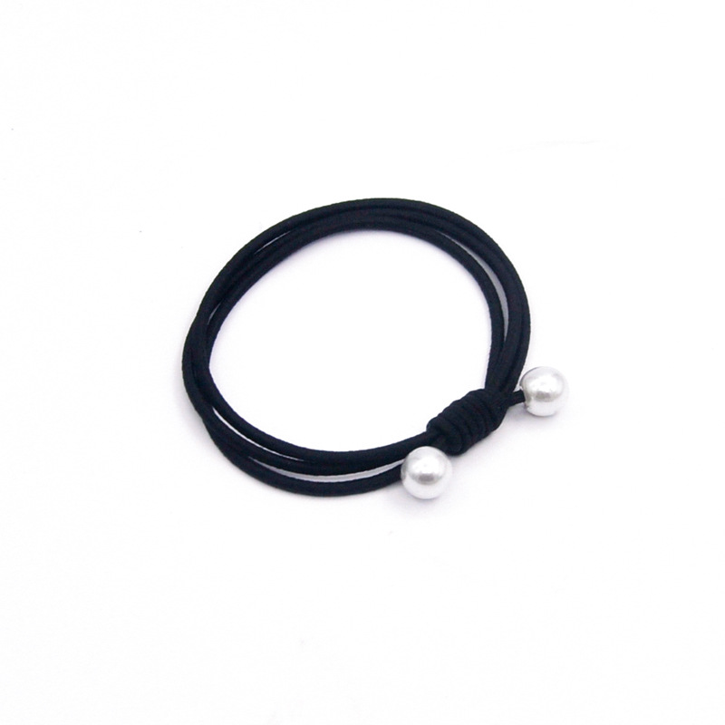 Dây Cột Tóc Cao Su Đính Hạt Ngọc Trai Đơn Giản Phong Cách Hàn Quốc