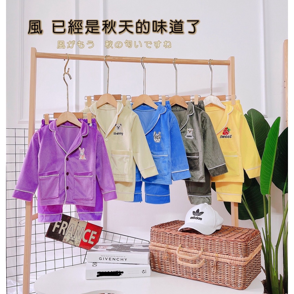 Bộ đồ ngủ Pijama cho bé trai , bé gái , Chất liệu nỉ băng lông mềm mịn giữ ấm tốt size cho bé 10-20kg