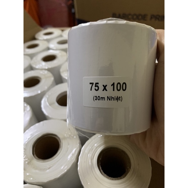 COMBO 10 cuộn  Giấy in đơn hàng A7 75x100 - DECAL 7.5x10cm, tem 75x100