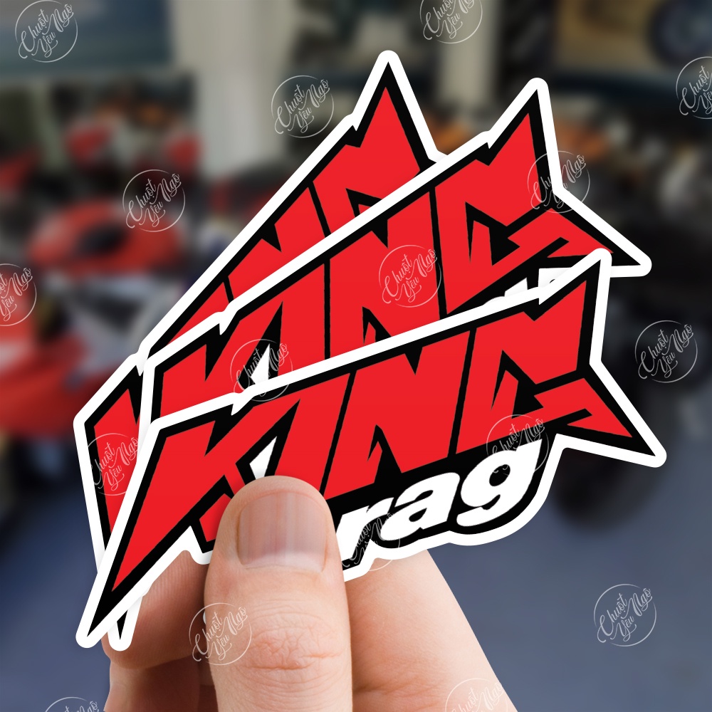 Bộ 60 logo tem xe không trùng decal hình dán chống nước chất lượng cao racing boy
