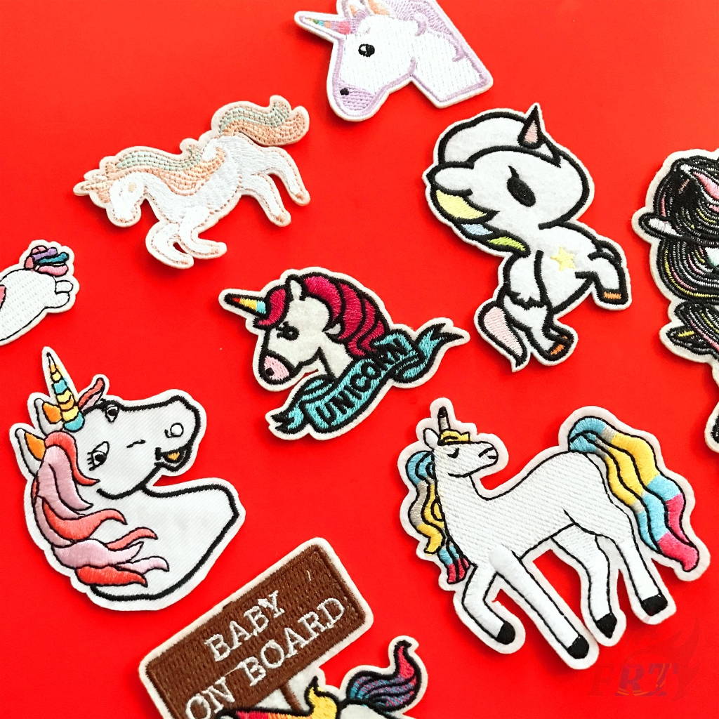 Miếng dán ủi quần áo hình kỳ lân số 02 xinh xắn dễ thương