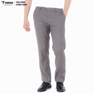 Quần tây 0Ly màu trơn cao cấp 425 Vĩnh Tiến trơn xám đậm