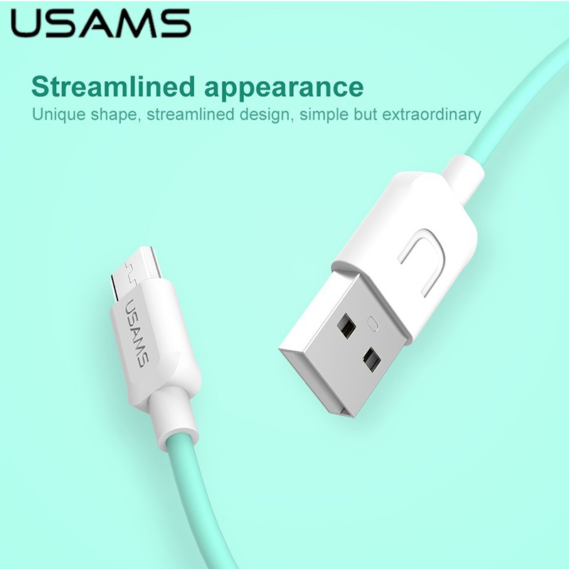 Dây cáp sạc USAMS USB Type C dài 1m tiện lợi dành cho điện thoại