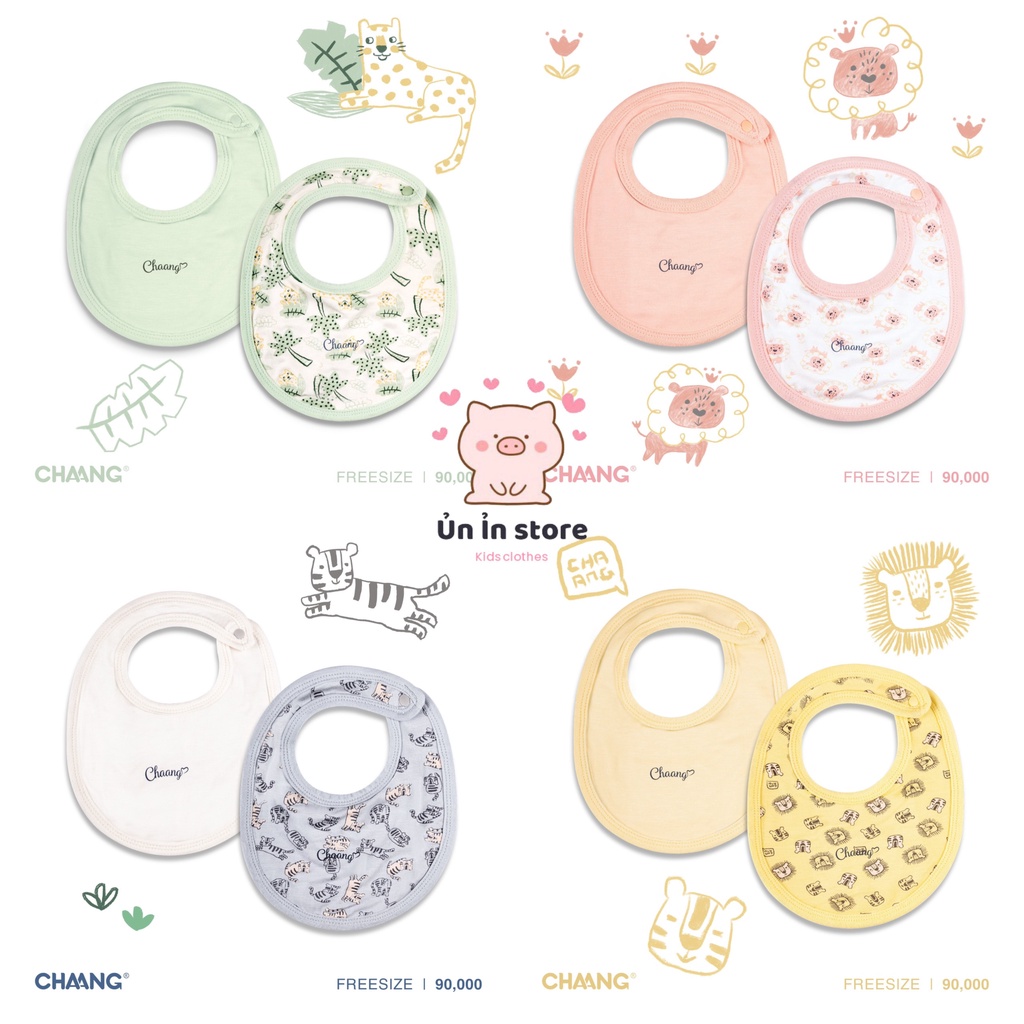 Chaang set yếm tròn cho bé sơ sinh Tigger SS2022D09