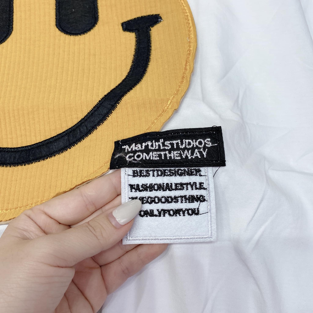 ÁO phông cotton mặt cười PARISS(kèm ảnh thật và video)