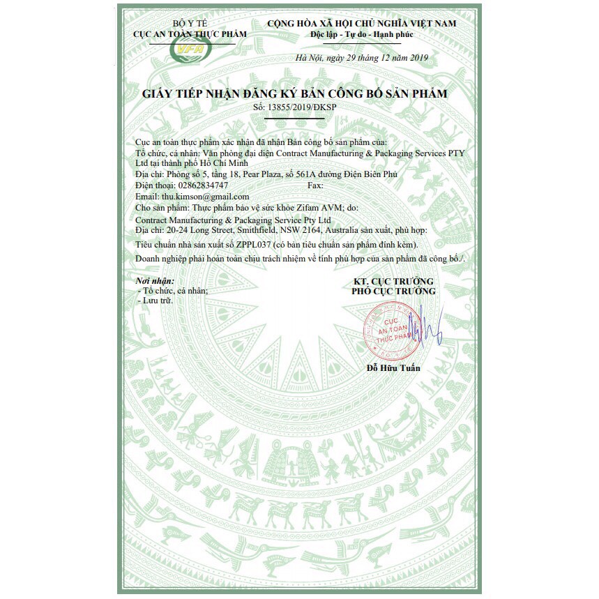 Zifam AVM, hỗ trợ giúp bổ sung vitamin, acid amin và khoáng chất 60 viên