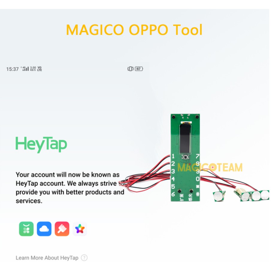 Magico Oppo Tool hỗ trợ mở Oppo ID, quay tay Samsung FRP