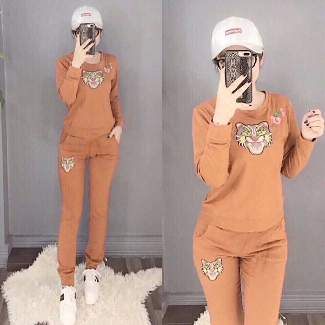 Đồ bộ mặc nhà thu đông da cá-ib chọn màu