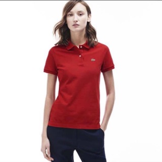 Áo polo trắng đỏ