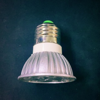Bóng chén led 3W đuôi E27 - đuôi ghim ( màu xanh Lá )