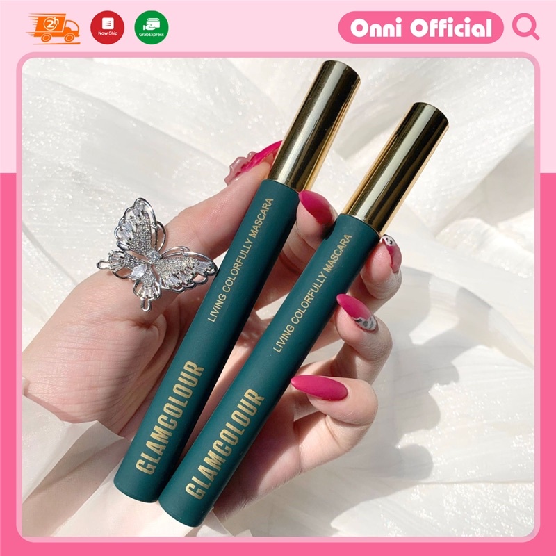 Mascara đầu mảnh chải mi trên và dưới cong dày tự nhiên GlamColour Onni Official