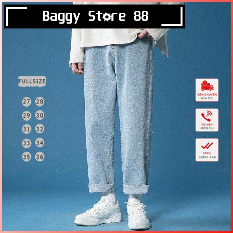 Quần Baggy jean nam style bụi ống suông rộng TR01 Hottrend 2021 tại Baggy Store 88