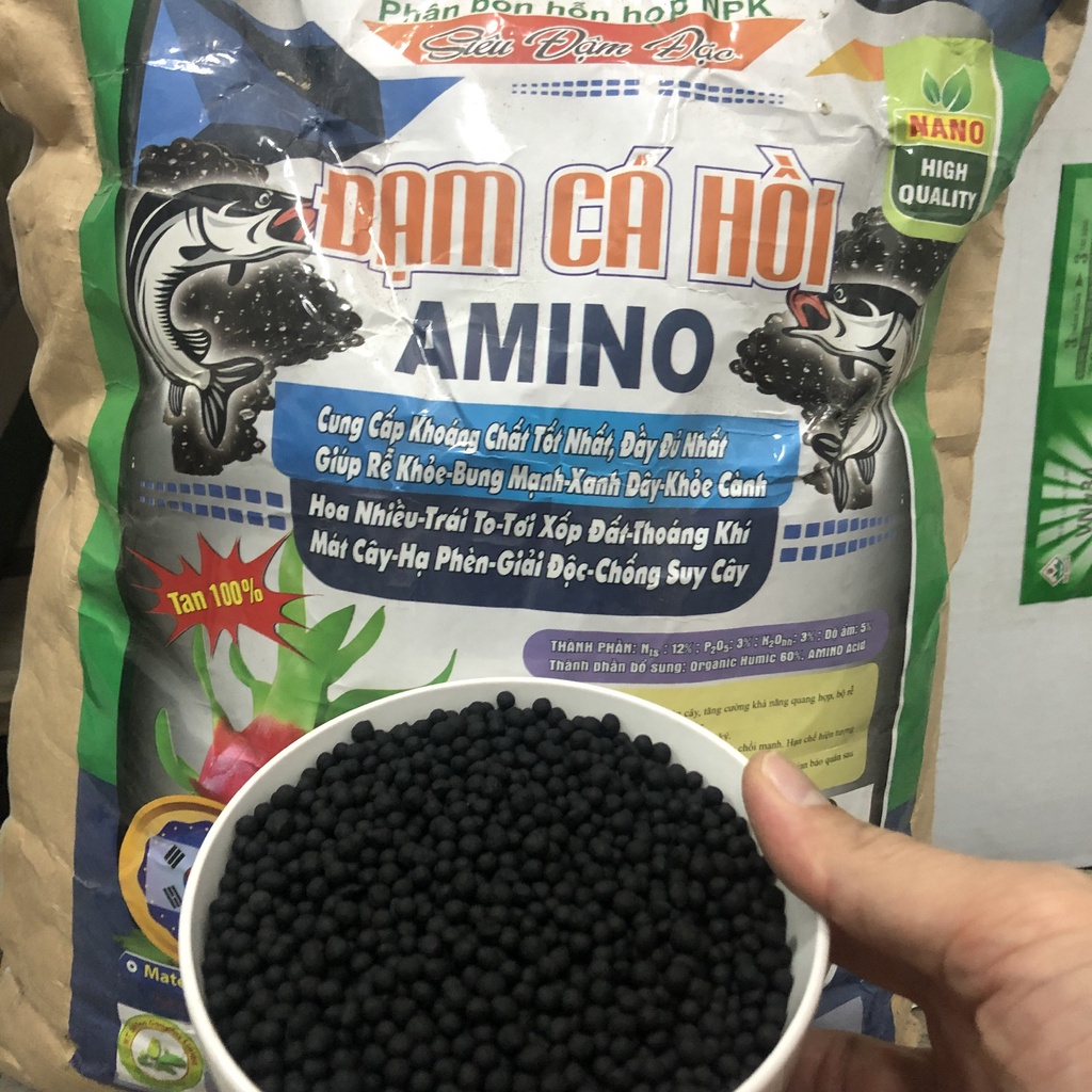 100g Phân bón hữu cơ  Đạm cá hồi Hàn Quốc - cung cấp phân hữu cơ cho hoa hồng, cây cảnh, rau sạch