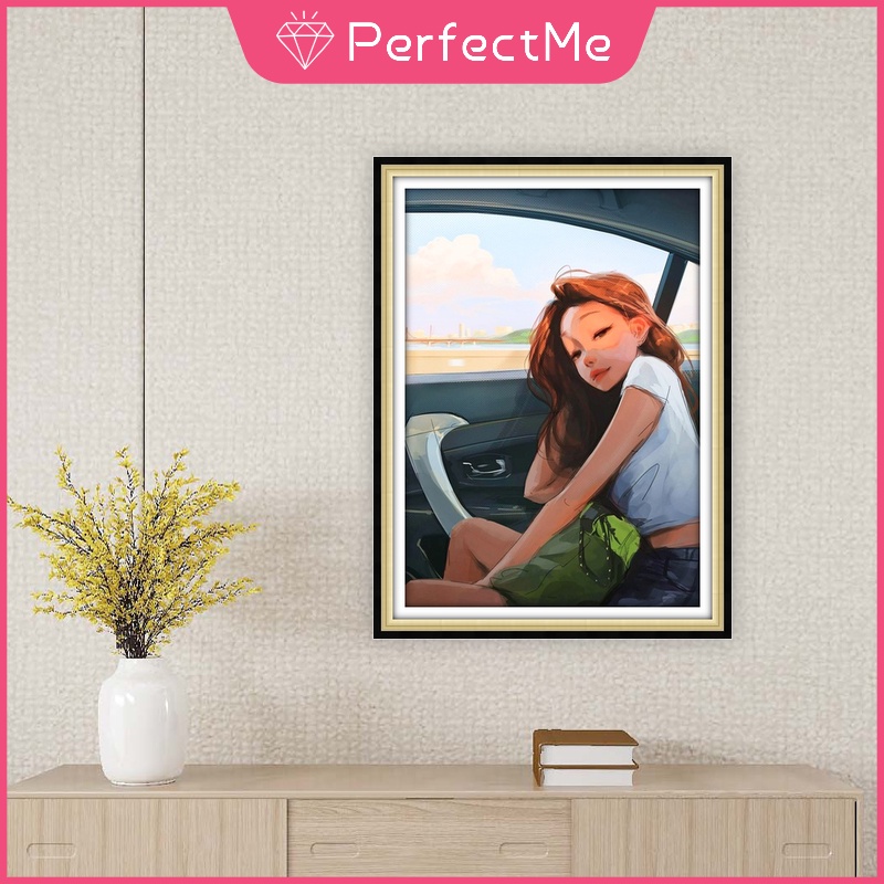 Tranh Đính Đá 5D Tự Làm Hình BTS Kích Thước 30x40cm