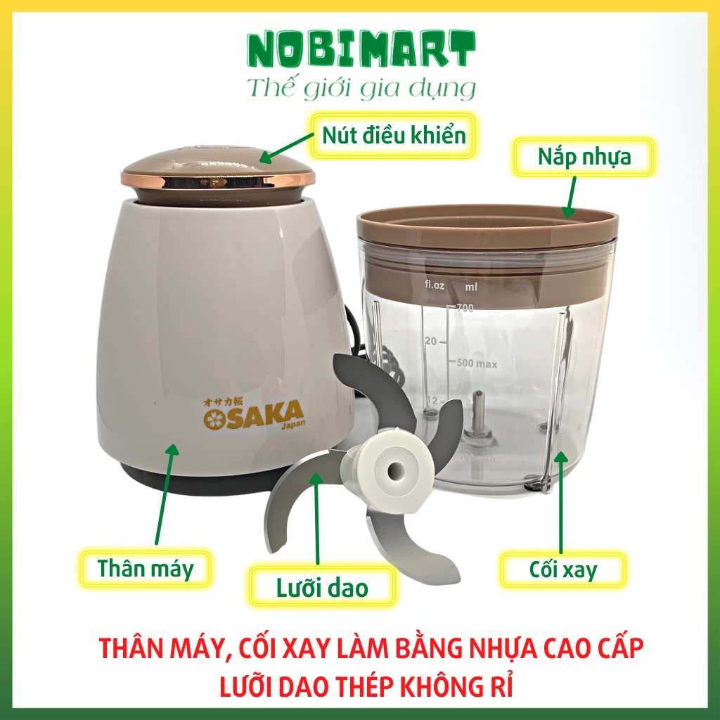 Linh kiện thay thế máy xay đa năng Osaka cầm tay chính hãng 750ml