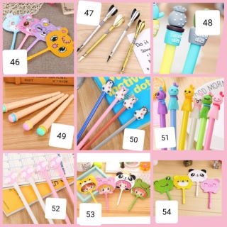 Combo bút, túi bút cute
