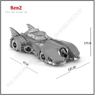 Mô hình 3D kim loại ô tô batman - Mô hình lắp ghép kim loại ô tô