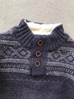 [ZARA XUẤT XỊN] Áo len cổ lông cừu Zara