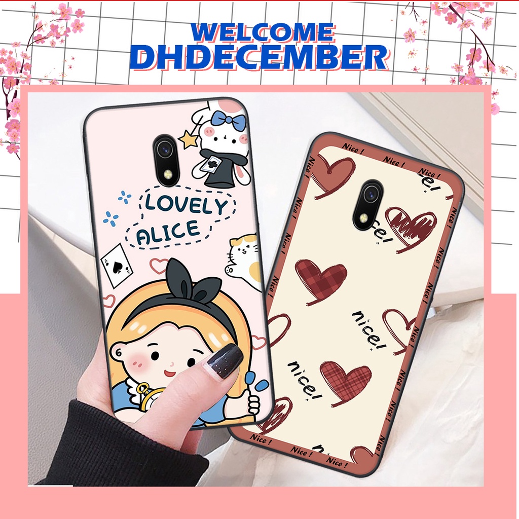 Ốp lưng Xiaomi REDMI 8A in hình nice ,good luck happy ốp xinh viền dẻo đẹp chất
