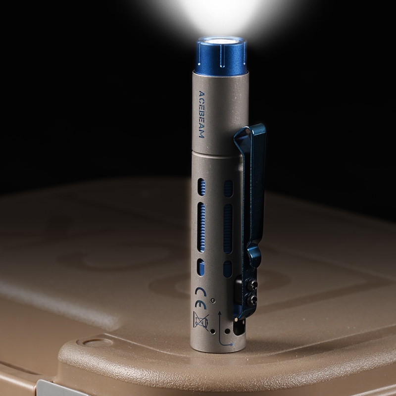Đèn pin ACEBEAM RIDER RX TITANIUM độ sáng 650 lumen chiếu xa 96m bóng LED Nichia 219F Đèn & Đèn pin