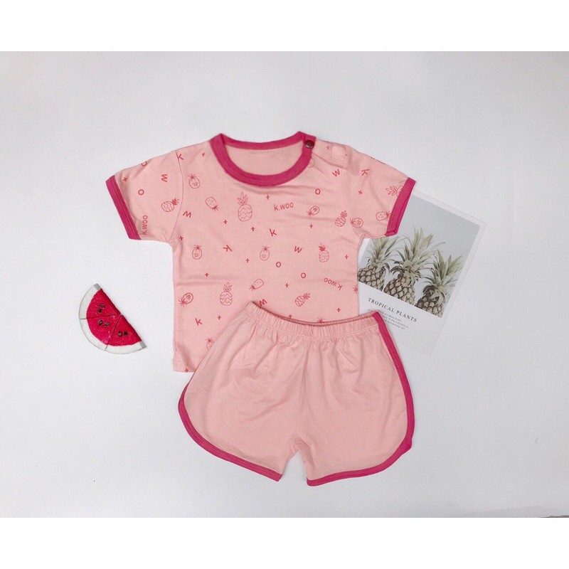 Bộ cộc tay hoa quả, bộ thun lạnh cho bé