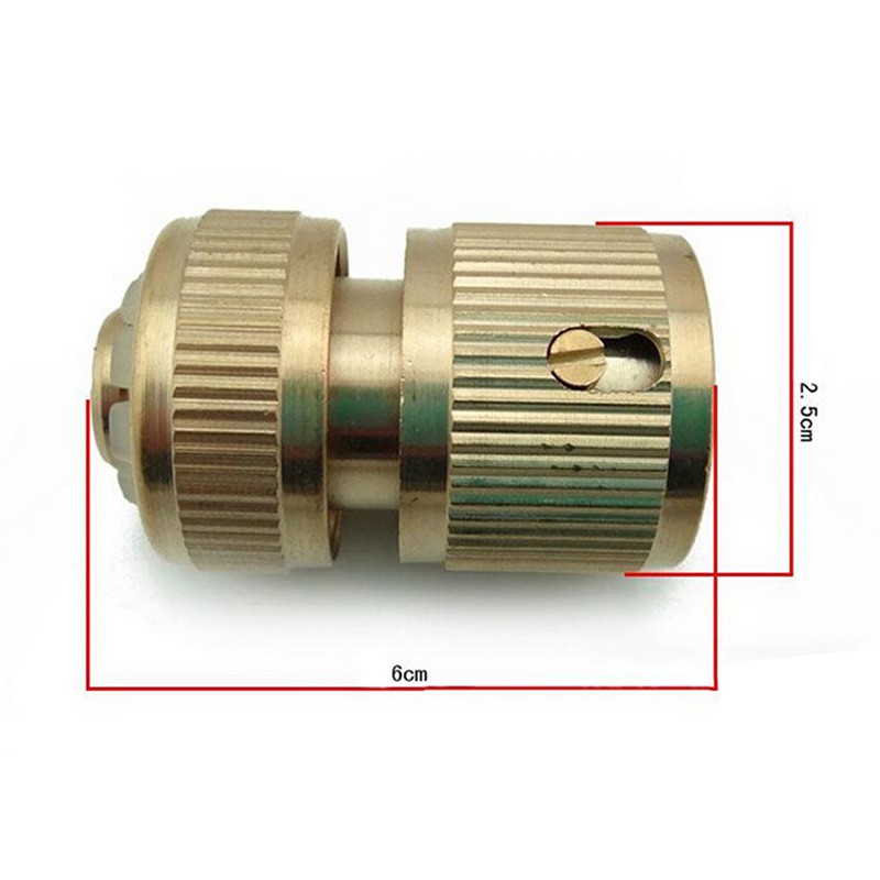 Đầu nối khóa ống nước tự động làm từ đồng 1/2" tiện dụng chất lượng cao