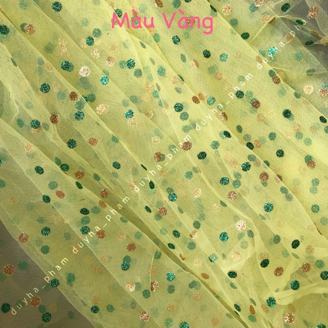 🥨VẢI LƯỚI CHẤM BI KIM TUYẾN XINH XINH 🥨
