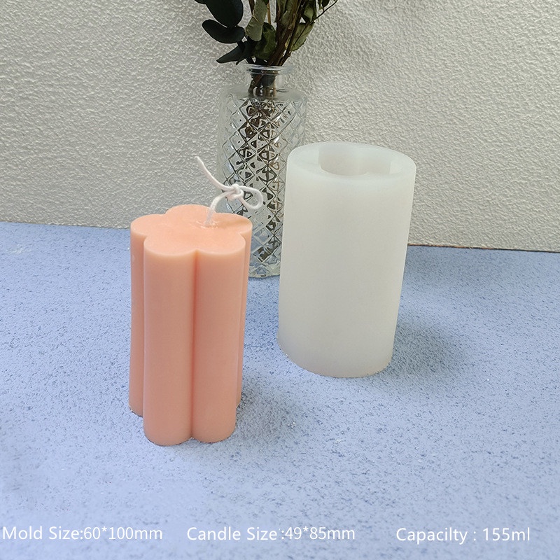 Khuôn Làm Nến / Xà Phòng Hình Trái Tim 3D Bằng Silicone